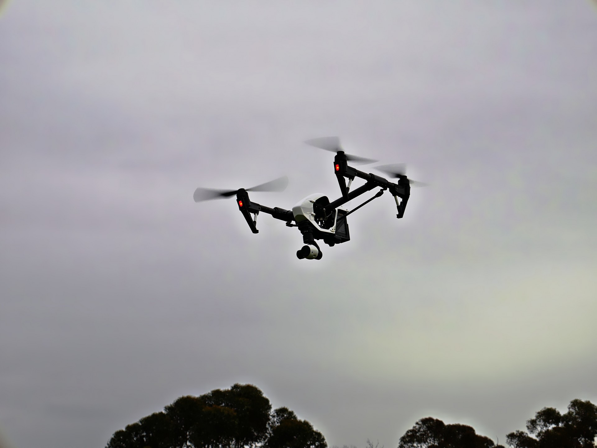 Popular UAV with camera in flight