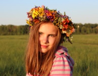 Girl With Wreath