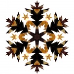 Black Gold Snowflake