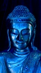 Blue Buddha Statuette Figurine