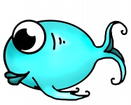 Blue Fish Illustration