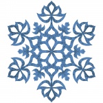 Blue Water Snowflake
