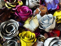 Bouquet Of Metal Roses