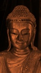 Brown Buddha Statuette Figurine