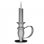 Candle With A Handle