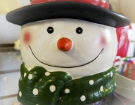 Ceramic Snowman Face