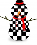 Checker Snowman