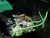 Chrome And Green Engine