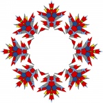 Color Snowflake Frame