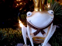 Crowned Frog Ornament