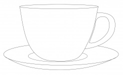 Cup And Saucer Clipart