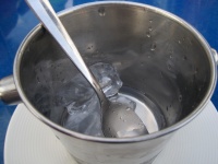 Cup With Spoon And Ice