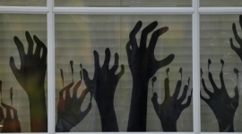 Frightened Silhouette Hands