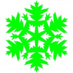 Green Snowflake 3