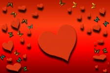 Hearts Background Love