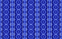 Intense Blue And White Pattern