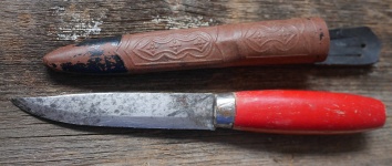 Old Distressed Knife From Mora, Sweden