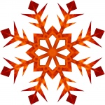 Orange Snowflake