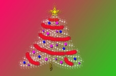 Pixie Christmas Tree Background