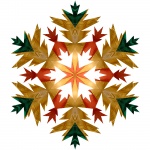 Red Green Snowflake