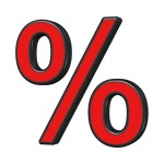 Red Percent Symbol