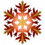 Red Yellow Snowflake