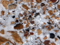 Rocks In Snow Background