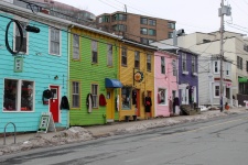 Row Of Colourful Houses