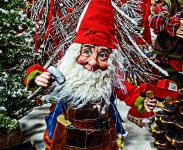 Santa Elf Building Toys