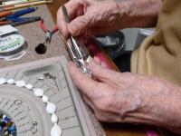 Senior Woman Working Hands