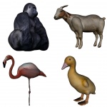 Set Of 4 Animals
