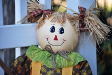 Smiling Girl Scarecrow