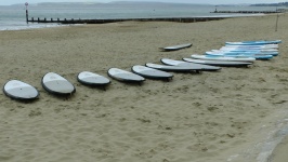 Surf Boards On The Beach