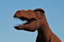 Tyrannosaurus Rex Metal Sculpture