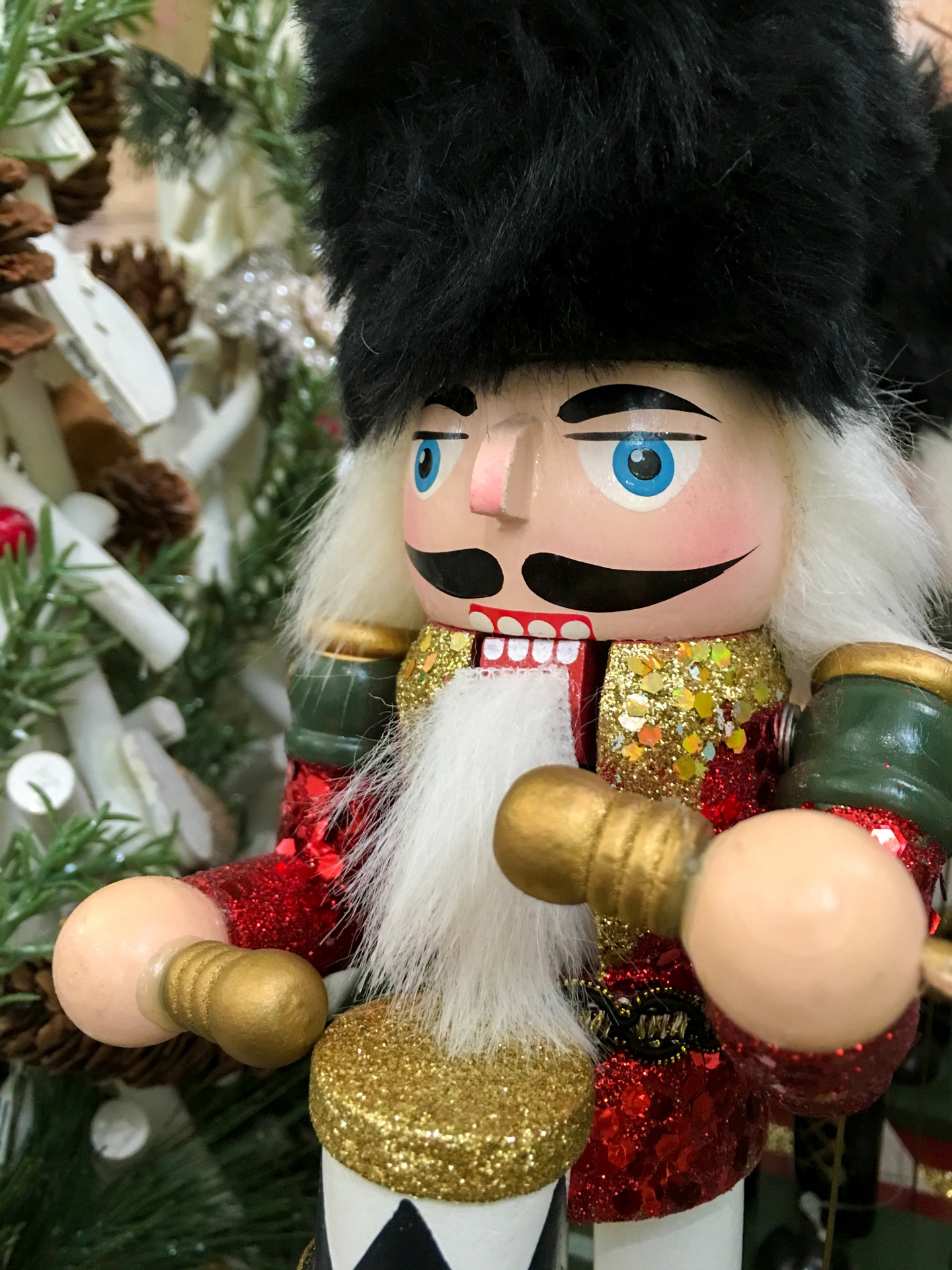 Traditional Christmas nutcracker soldier
