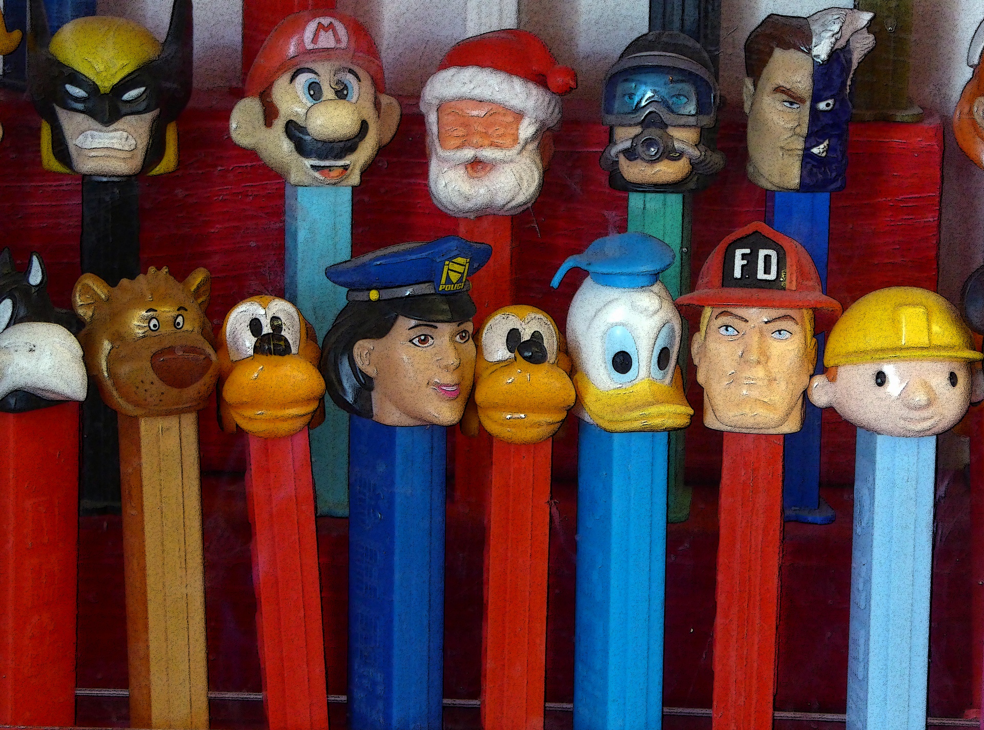 Collection Of PEZ Candy Dispensers