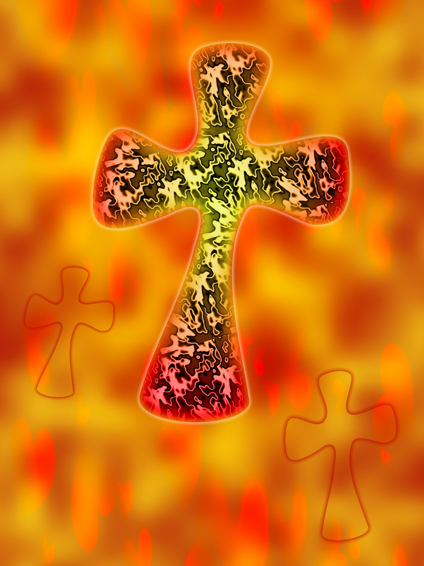 Free Christian cross clipart.