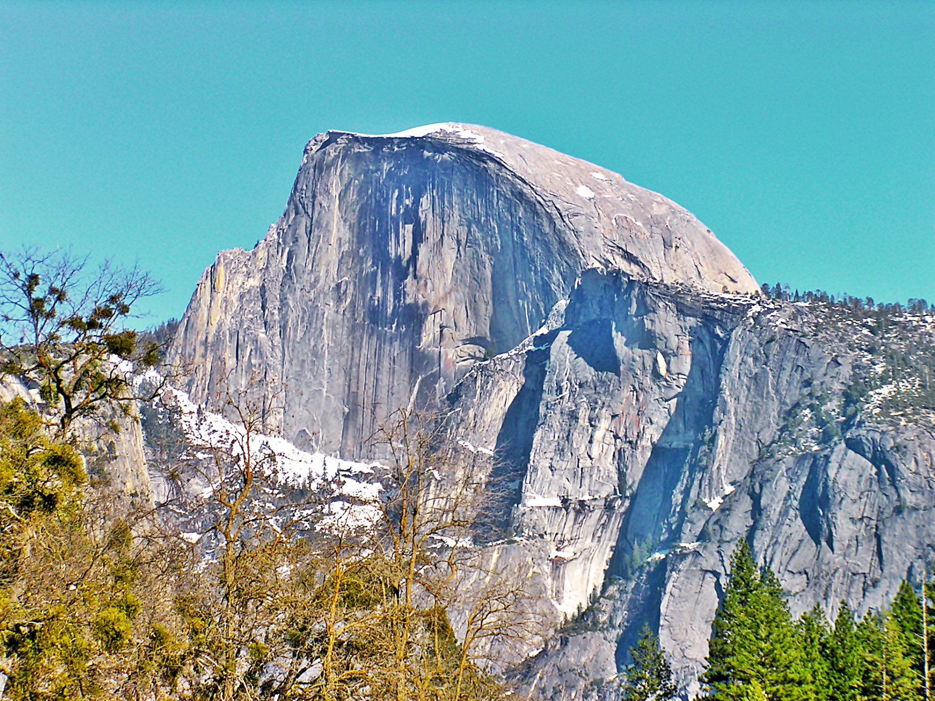 The famous El Capitan mountain on Yosemite National Park, California, United States of America
