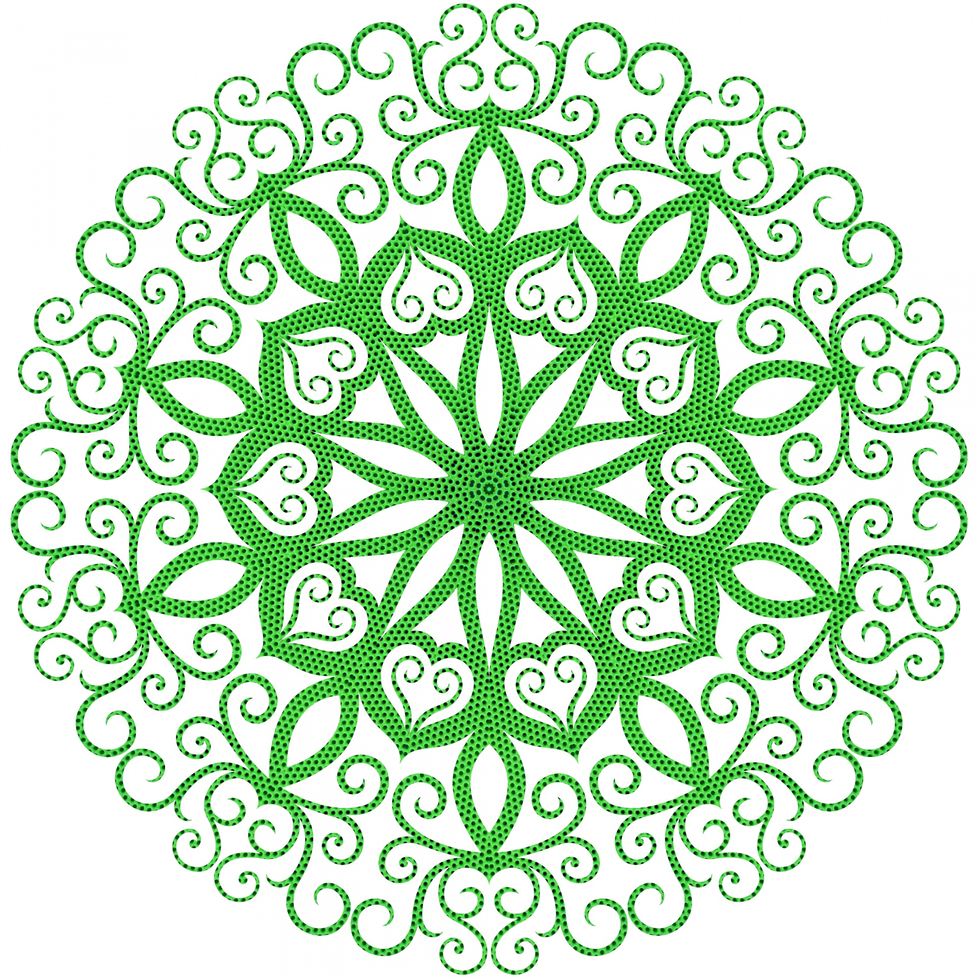 Green Mesh Kaleidoscope