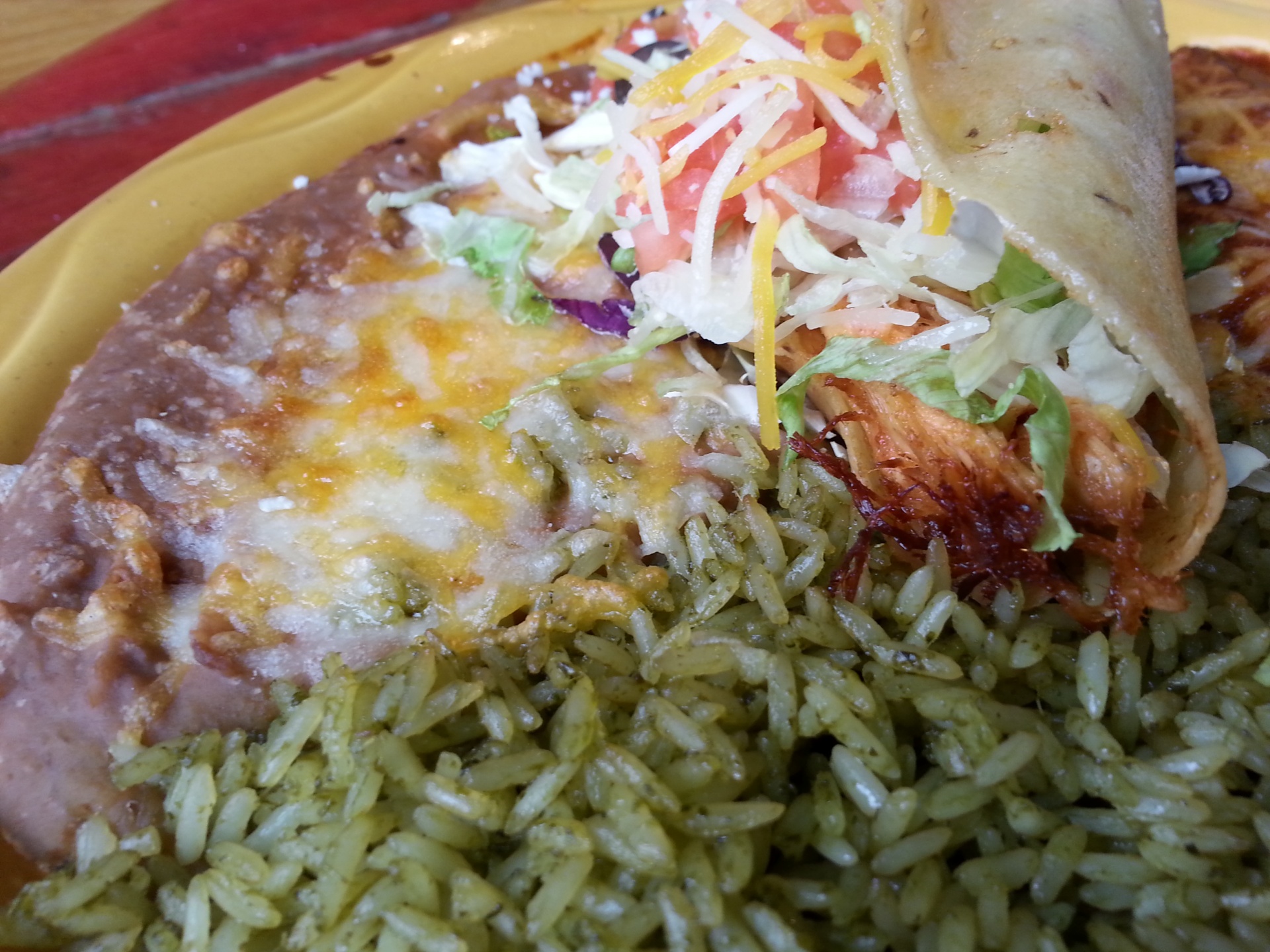 Mexican Dinner combination plate