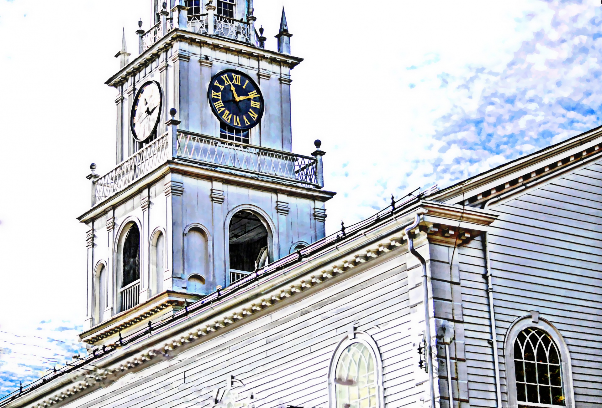 Old Church Clock Tower