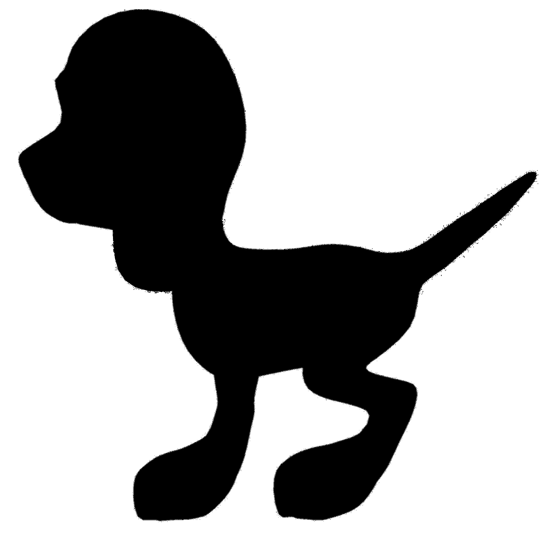 Puppy Dog Silhouette