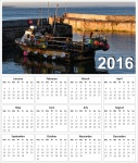 2016 Fishing Boat Calendar