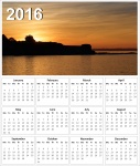 2016 Sunset Calendar