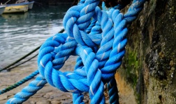 Blue Mooring Rope