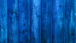 Blue Wood Fence Background