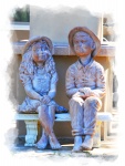 Boy And Girl Sculpture