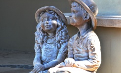 Boy And Girl Sculpture