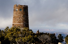 Indian Watchtower At Grand Canyon