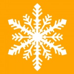 Isolated White Snowflake
